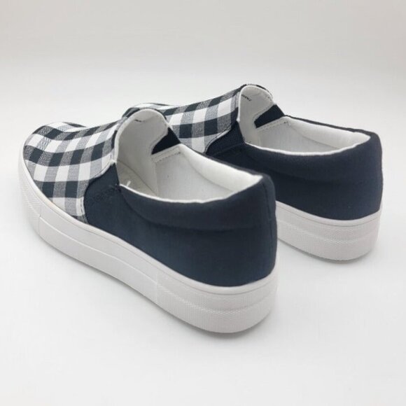 BUY ONE GET ONE FREE  Soda Hike Slip-on Sneaker Black & White Gingham - Size 7 - Picture 4 of 5